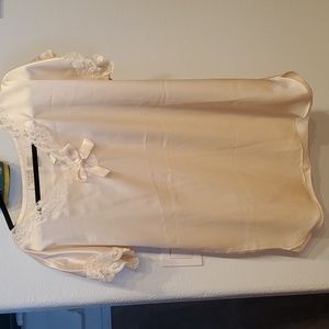 Ivory lace nightgown